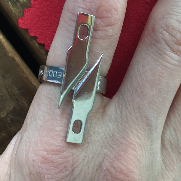 1 eddie borgo razor blade ring - Picture 2 of 5